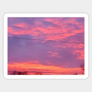 Fire Sunset Sticker